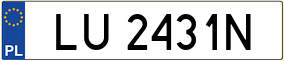 Truck License Plate